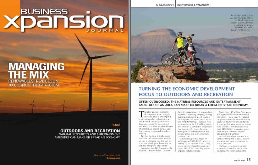 Business Xpansion Journal Highlights Grand Junction in Outdoor Recreation Industry