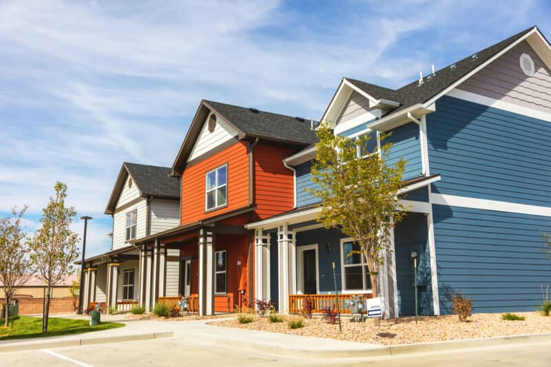 Photo of new housing in western colorado, multi-family town homes